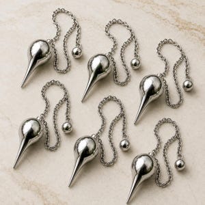 Messing Kugelpendel, Silber Rund Messing Pendel, Heilige Geometrie für Wünschelrute und Reiki Heilung, Großhandel Bulk Wahrsagungswerkzeuge