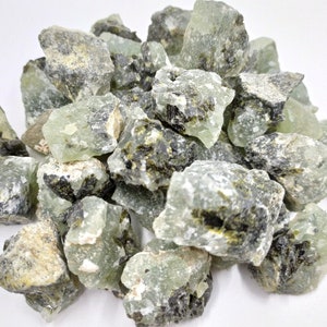 Phrenite Rough Natural Stones 1 inch Phrenite Raw Stones Natural Crystals Pack Size of 1,2,5, 100 grams and 200 grams