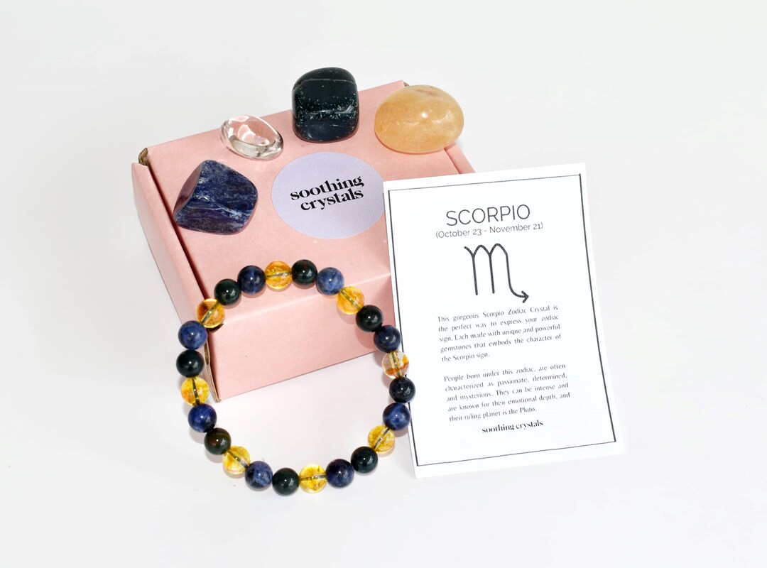 Buy SCORPIO Zodiac Crystals Set, Astrology Birthstone, Astrology