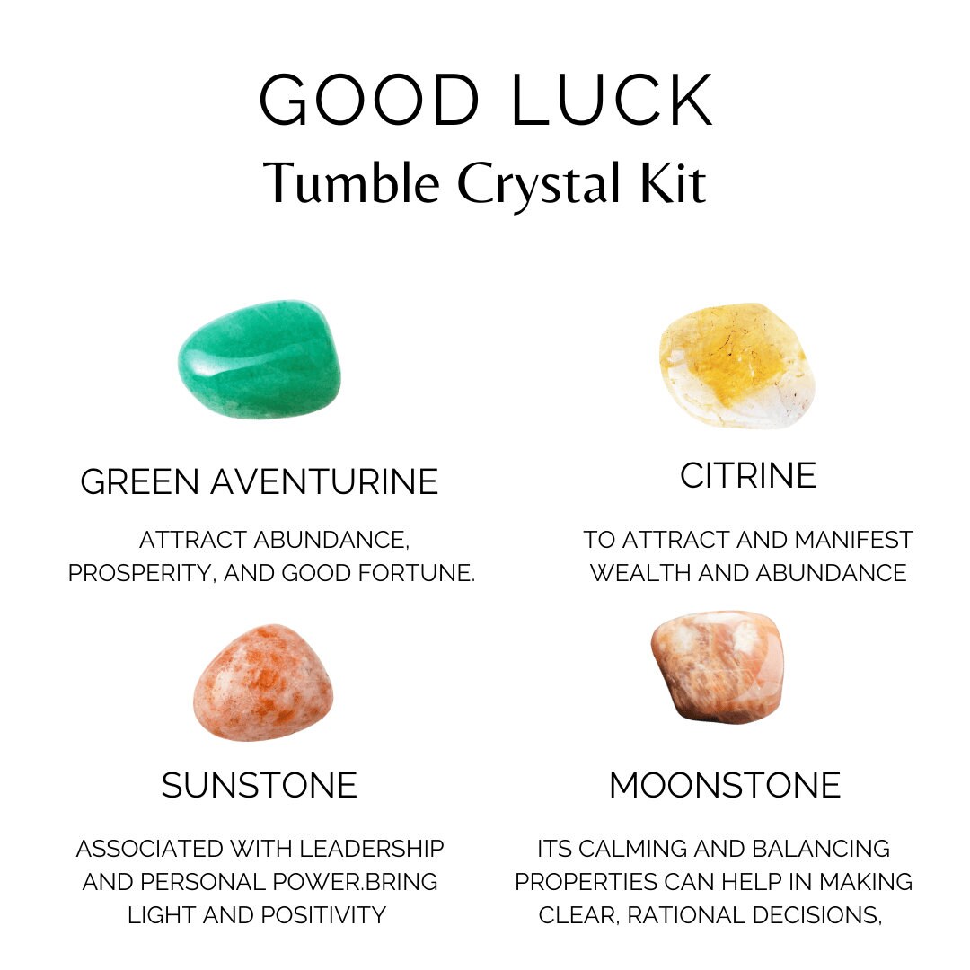 Good Luck Kick Rocks Bringing GOOD LUCK Crystals Set, Crystals Gift,new Beginnings Stones ...