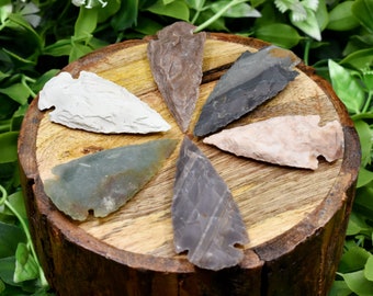 2'' Fancy Jasper Arrowhead Point ~ Indian Agate Spearhead Points Jewellery Making And Wire Wrapping, Beautiful Display Piece