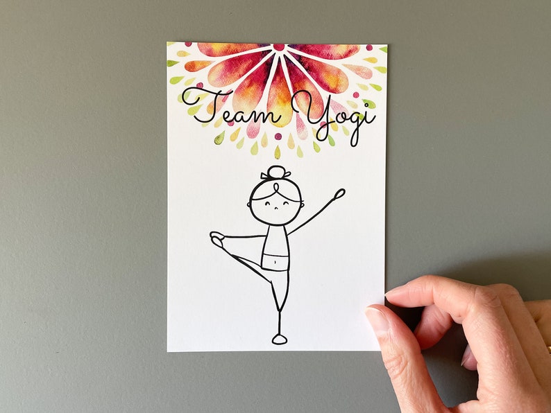 Postkarten-Set Yoga Herz Bild 5