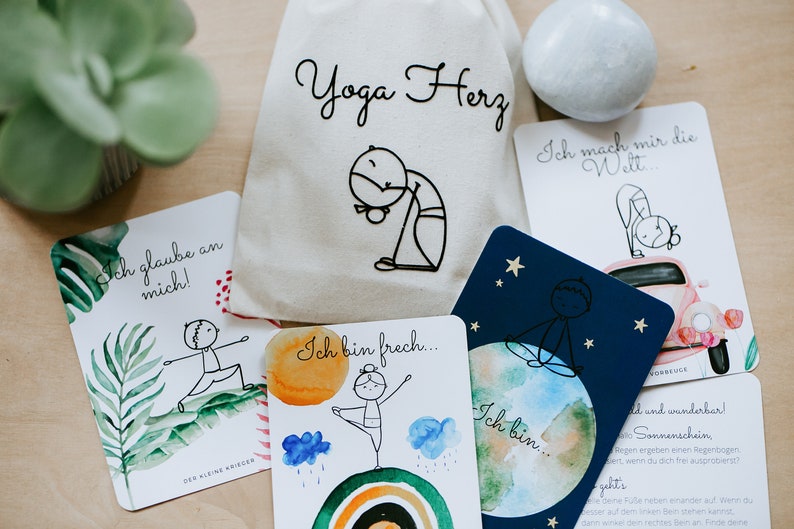 Yoga Herz Das Karten-Set für kleine & große Yoginis Bild 2