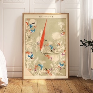 Vintage Japanische Kunst Poster, Seikō Ueno Kunstdruck, Beige Grün Ausstellung Kunstdruck, Berühmter Künstlerdruck, Asiatisch Galerie Wand Wohnkultur