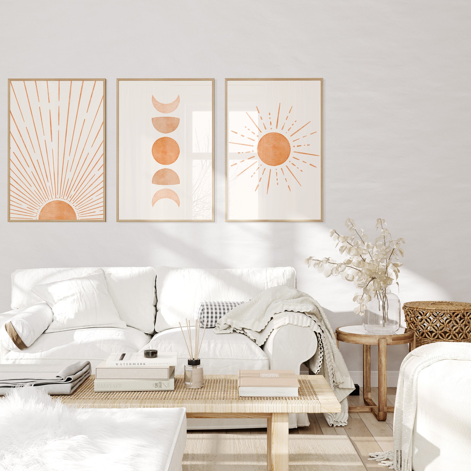 Boho Wall Prints Boho Wall Decor Set of 3 Boho Prints Boho Etsy UK