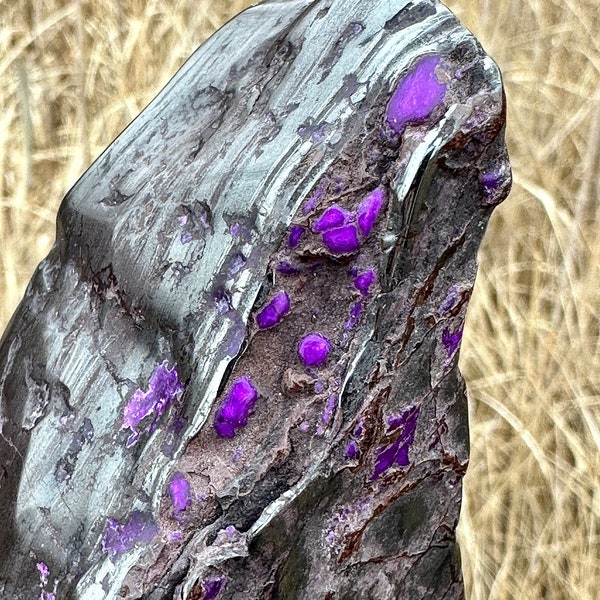 550 grams sugilite freeform | crystalline sugilite from the famous Wessels mine