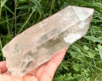 435 grammi di cristallo di semi lemuriani rosa chiaro per la spiritualità