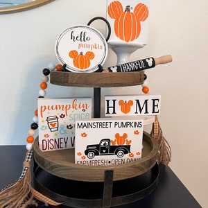 Fall Disney Tiered Tray Decor