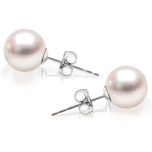 Beste vriend cadeau voor verjaardag, Valentijnsdag voor haar, echte parel studs, minimalistische sieraden, beste 21e voor grote zus Mother's Day Box Sweet 16