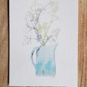 Vaso blu doppia carta