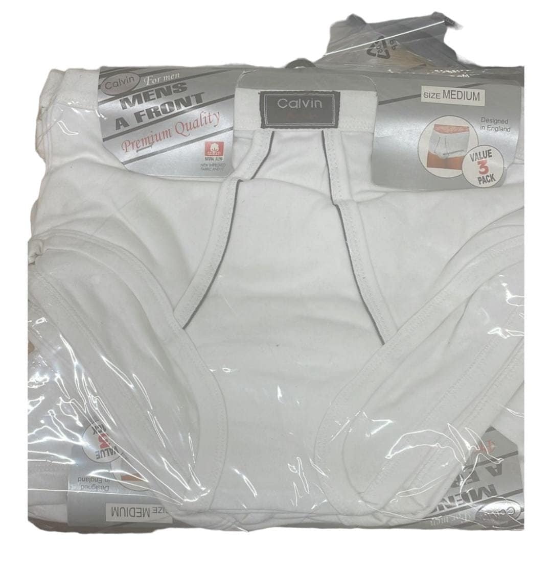 Walking Jack - Men's Underwear - Solid Briefs White