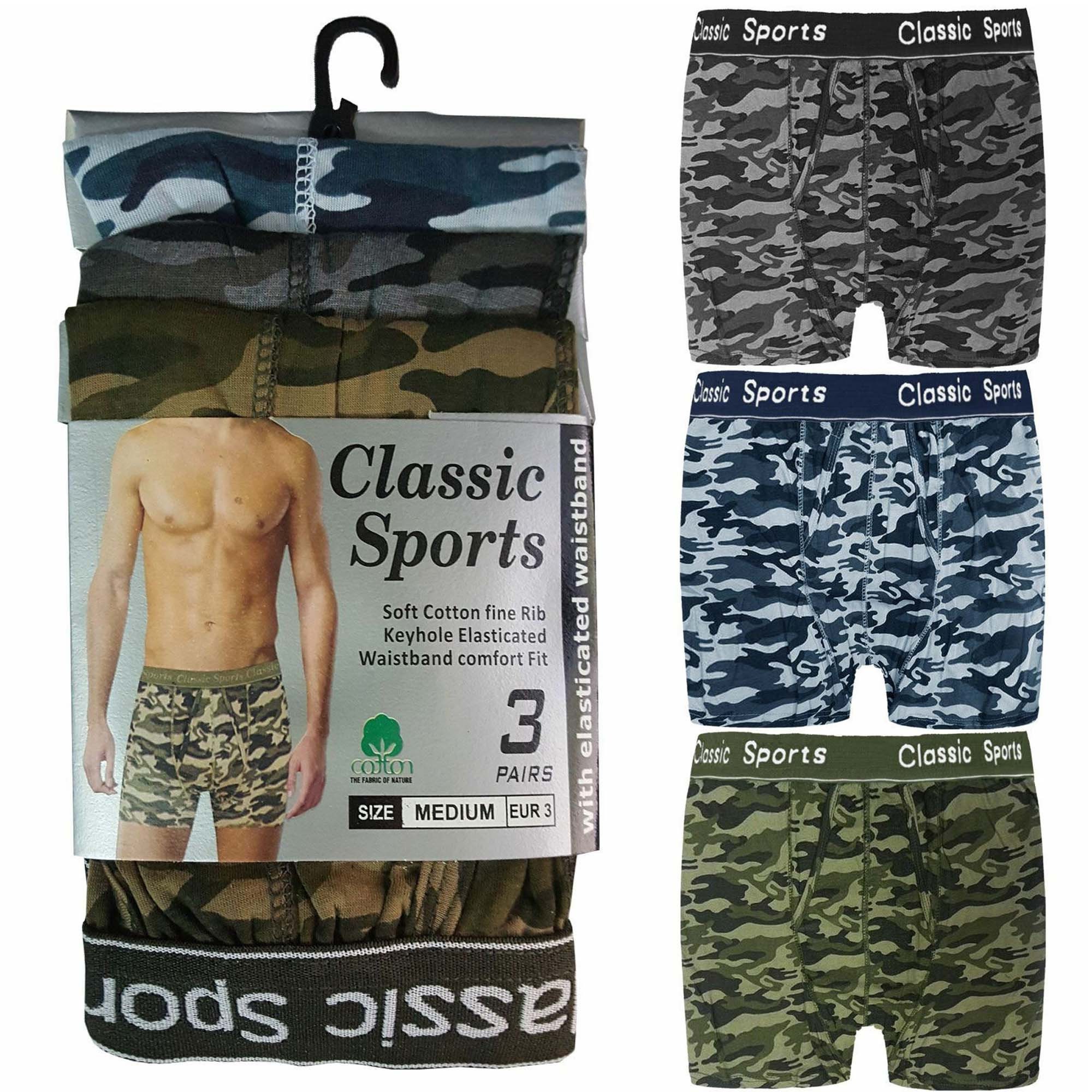 Mens Classic Sports S - XXL Soft Cotton Underwear Ribbed Slips