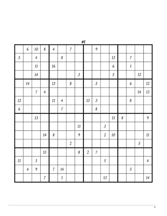 Sudoku #451 and #452 (Hard) - Free Printable Puzzles