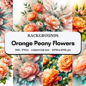 100+ orange pioner i kollektionen | Digitalt papperspaket i flera stilar: Zen, Rustikt, Pastell, Bokeh och mer! | Kommersiellt bruk