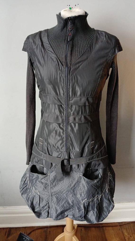 grey steampunk dress Sci-Fi Dress, Unusual Futuristic Outfit, UK Size 8 abaya online