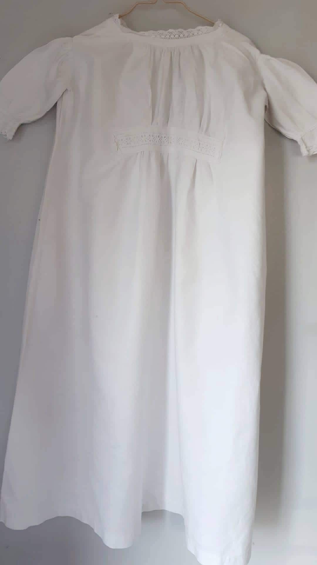 Traditional Cream Christening Gown (3mths-5yrs)