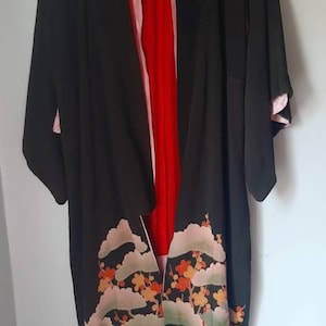 Vintage handmade 1920&#39;s Early Taisho Japanese wedding Kimono robe.
