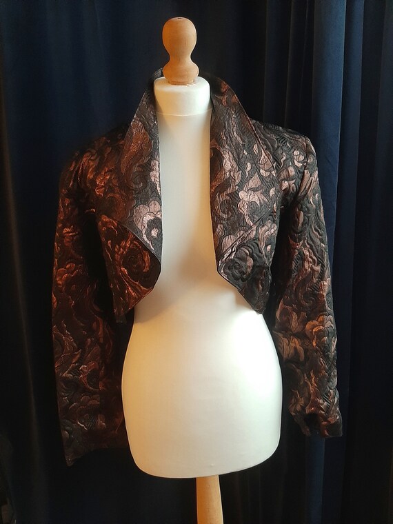 bronze bolero jacket