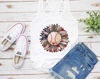 Baseball Mom Tank Top Shirt, Baseball Season Tank, Baseball Fan Shirt, Gift For Baseball Mom, Ladies Baseball Shirt, Sports Mom Tank