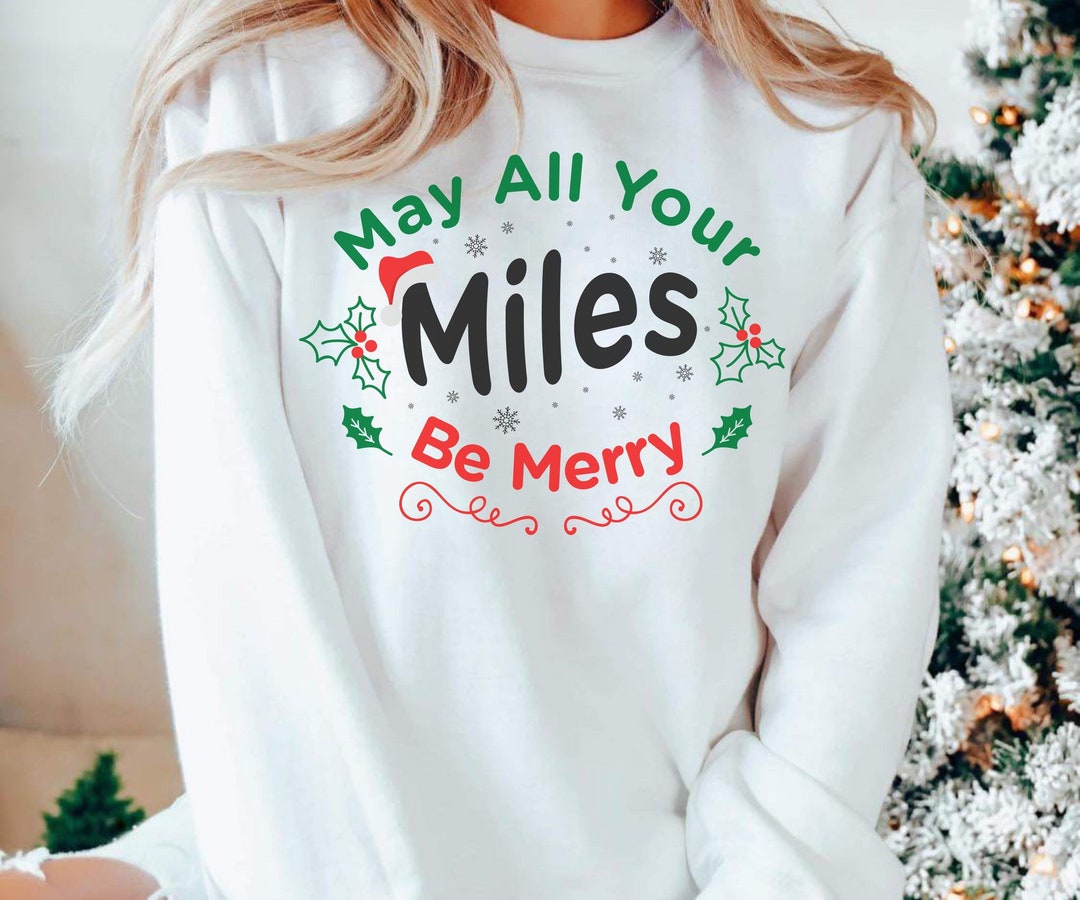 Christmas Running Sweatshirt Christmas Running Shirt Funny Etsy