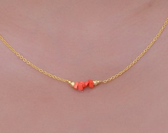 Buy Coral Rose Necklace Online In India 