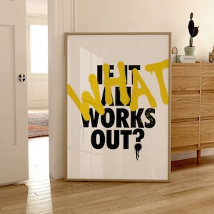 trendiges Poster Maximalist Wandkunst eklektische Raumdekoration ästhetisches y2k was ist wenn alles ausläuft druckbare Wandkunst trendy