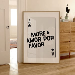 cartel de moda maximalista decoración de arte de pared decoración ecléctica de la habitación estética y2k cita de amor mor amor por pavor impresiones colección de arte de pared