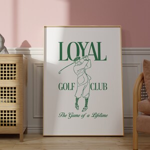 Retro Golf Club Golf Wall Art Print Poster Funny Golf Sports Poster Vintage Golf Art Vintage Home Decor Sports Poster Printable