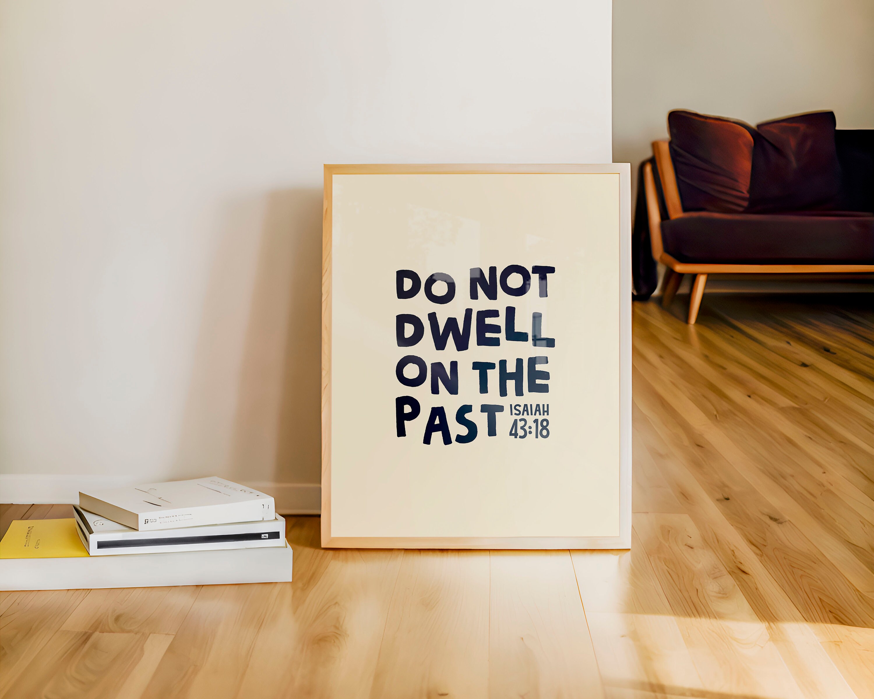 Do Not Dwell on the Past Christian Prints, Bible Verse Wall Art, Bible ...
