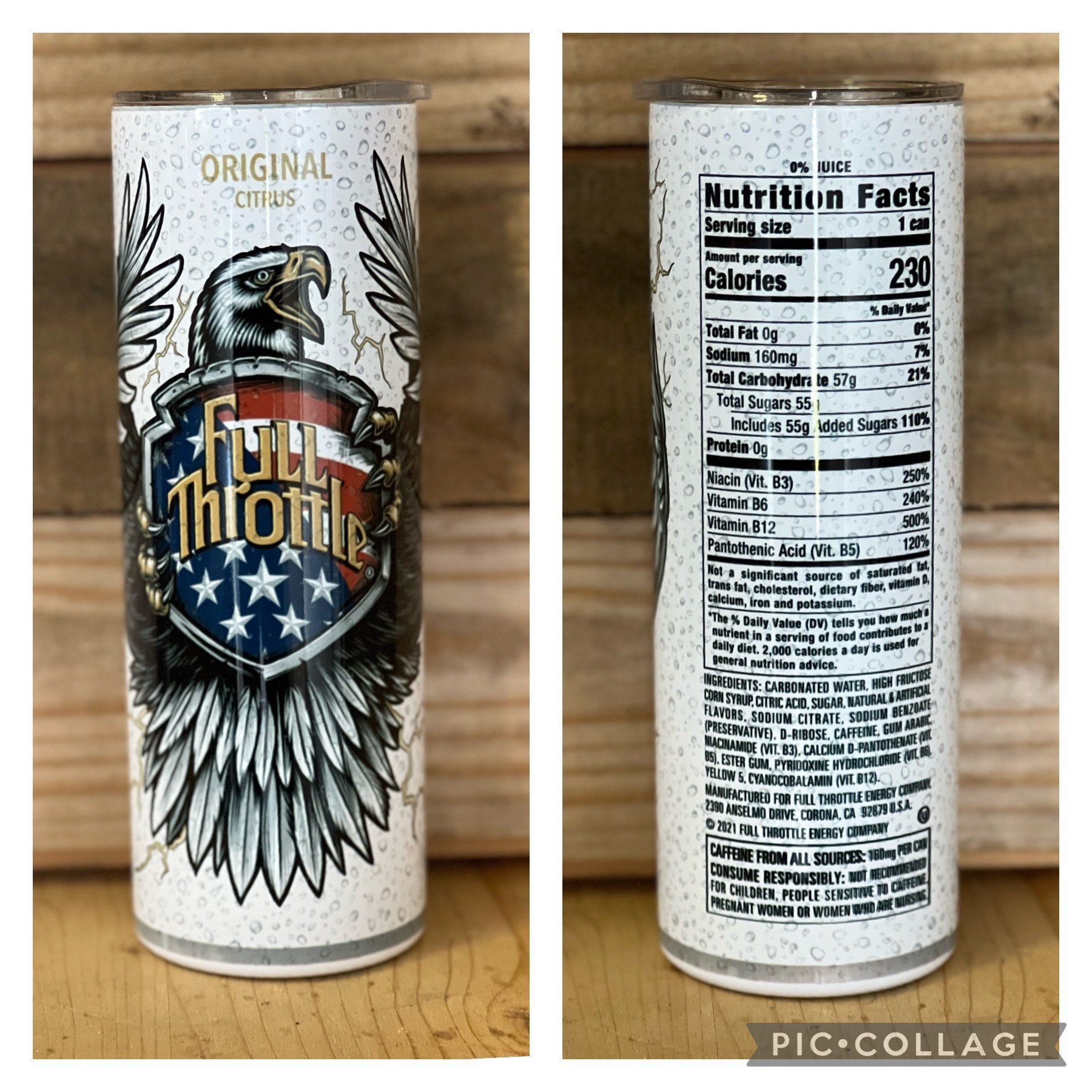 Full Throttle Tumbler Full Throttle Drink Full Throttle Etsy