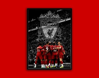 Liverpool FC Print Wall Art A4 Anfield Champions - Etsy