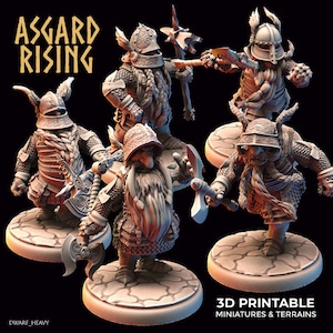 Armoured Dwarven Warrior | Fantasy Miniature | RPG | Dungeons and Dragons | D&D |