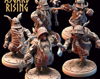 Armoured Dwarven Warrior | Fantasy Miniature | RPG | Dungeons and Dragons | D&D |