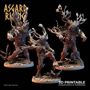 Fern Forest Entlings | Treants | Fantasy Miniature | RPG | Dungeons and Dragons | D&D |