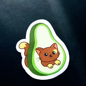 Avo-Cat-O Sticker - Waterproof Vinyl Sticker