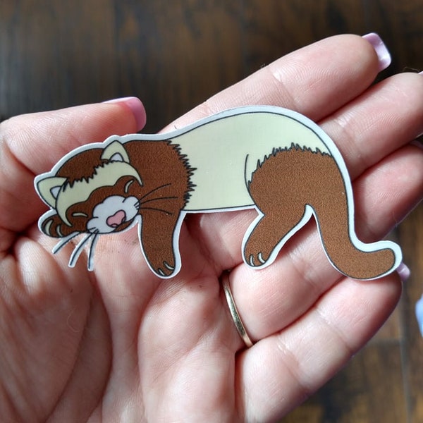 Ferret Sticker - Waterproof Vinyl Sticker