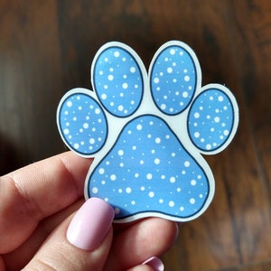 Paw Print Sticker - Waterproof Vinyl Sticker