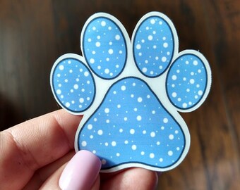 Paw Print Sticker - Waterproof Vinyl Sticker