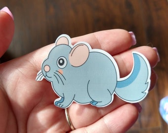 Chinchilla Sticker- Waterproof Vinyl Sticker