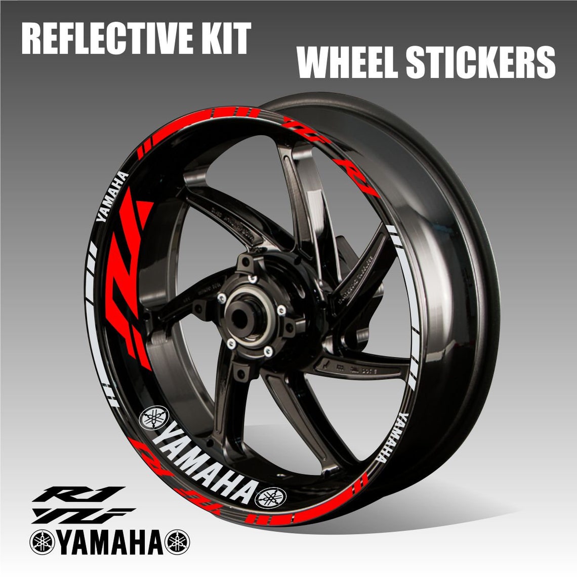 Yamaha R1 Wheel Stickers Rim Tape Yamaha YZF-R1 Rim Decal Yzf Stickers ...