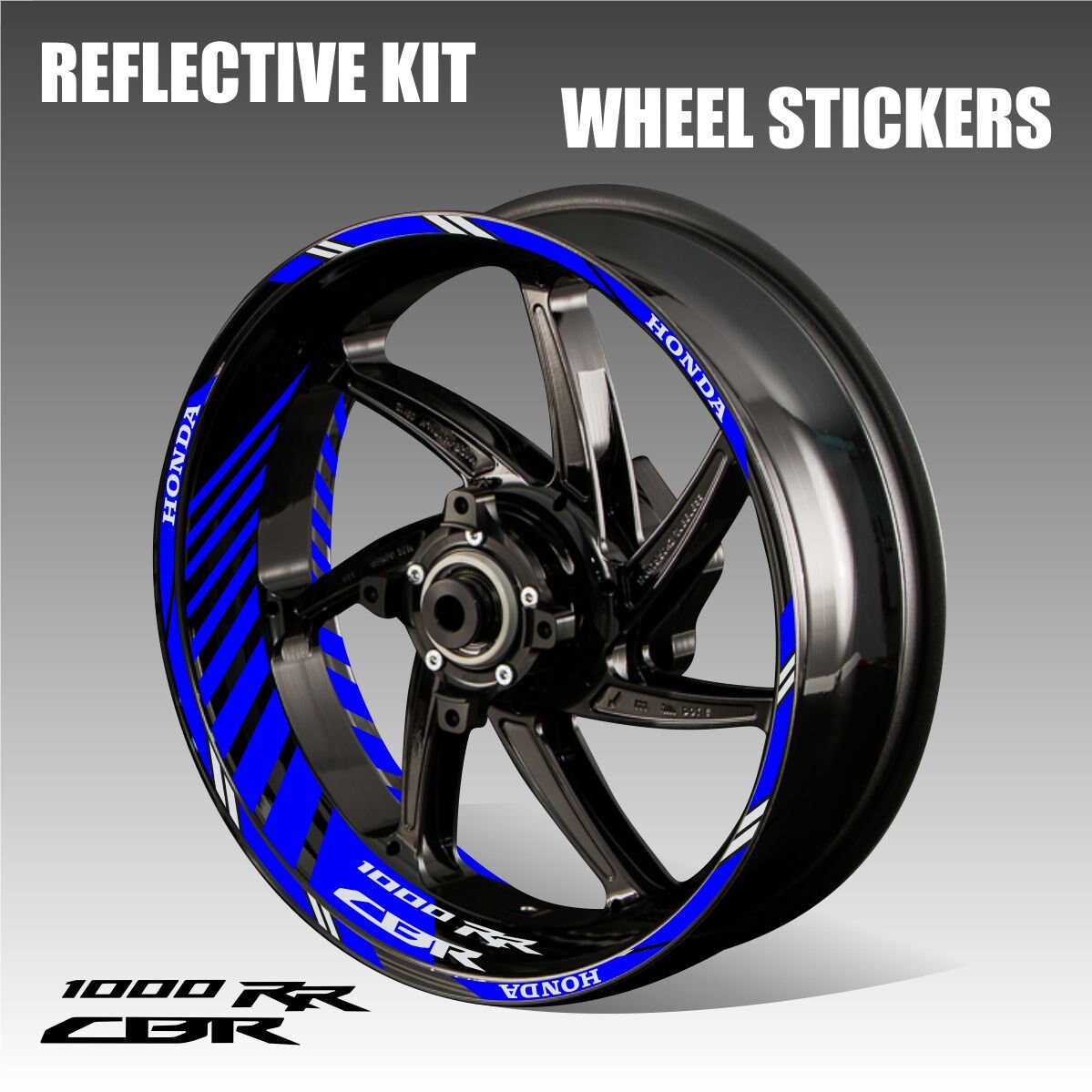 Reflectve Motorcycle Wheel Stckers Decals Rm Tape Strpes Motorbke for Honda HRC CBR600RR Reflectve Motorcycle Wheel Stckers Decals Rm Tape Strpes Motorbke for Honda HRC CBR600RR