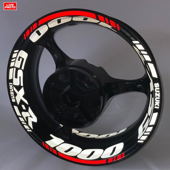 Paper & Party Supplies Rim decals Suzuki GSR 750 stickers wheel stripes