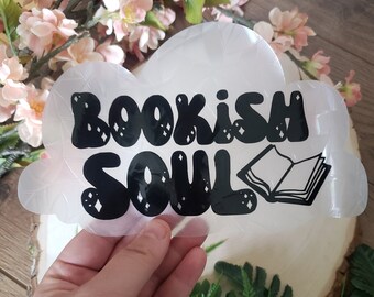 Bookish Soul Prism Sun Catcher-sticker | Statische zelfklevende raamsticker | Herbruikbaar en verplaatsbaar |