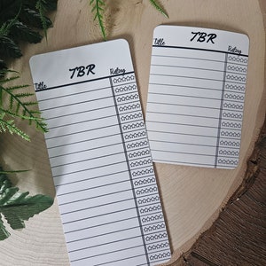 Marcador o pegatina TBR Tracker: accesorio para diario de lectura