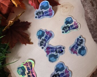Inktdrinker holografische sticker/magneet