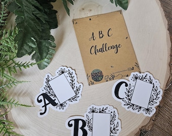 Alphabet Reading Challenge Stickers