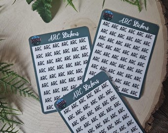 Book Journal/Annotating stickers - Advanced Reader Copy (ARC) stickers