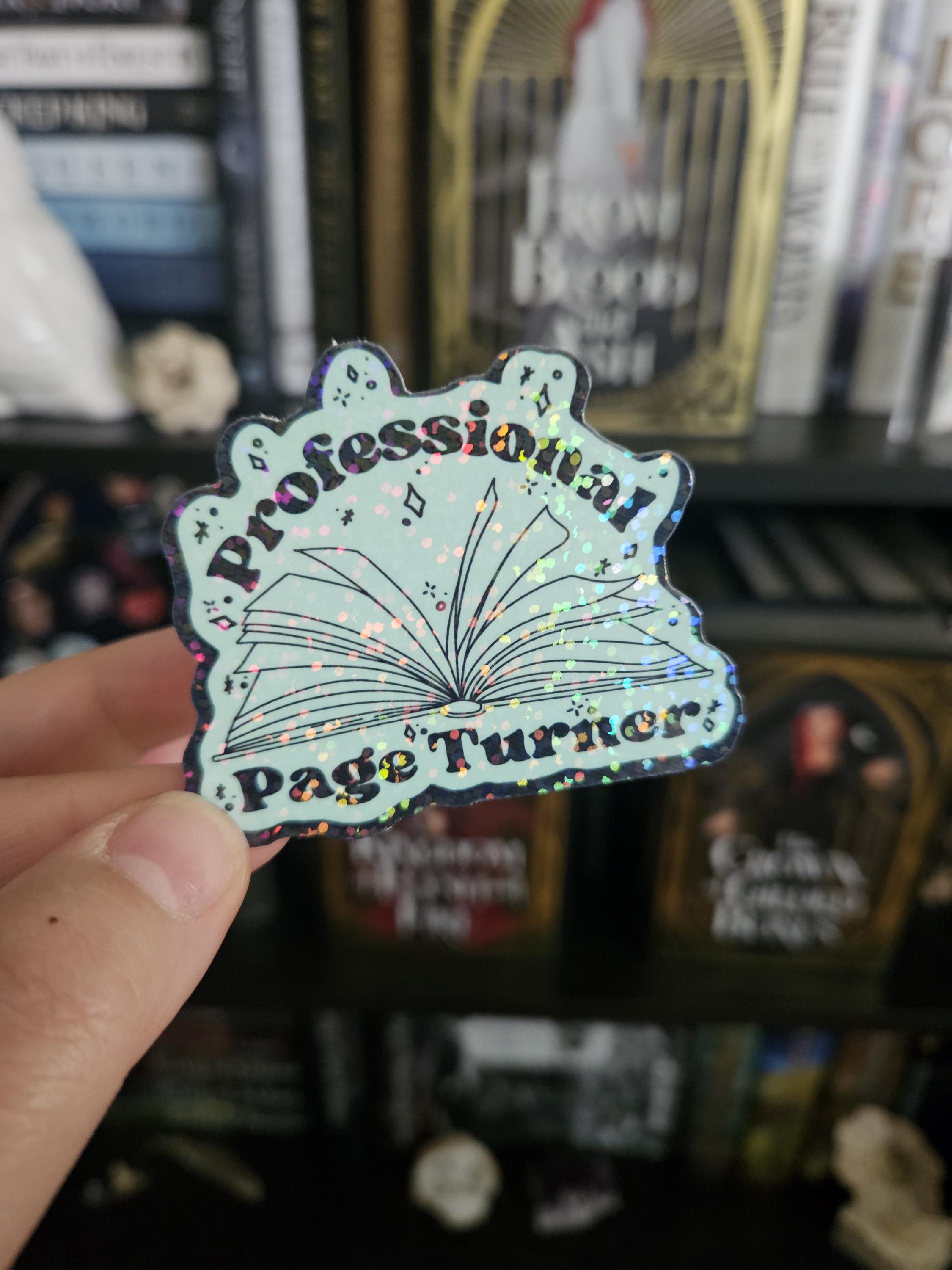 Professional Page Turner Sticker | Holographic - Etsy