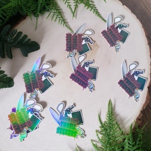 Bookish Thrill Seekers (Holographic Sticker and Magnet Variation)