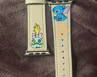 Custom painted apple watch band